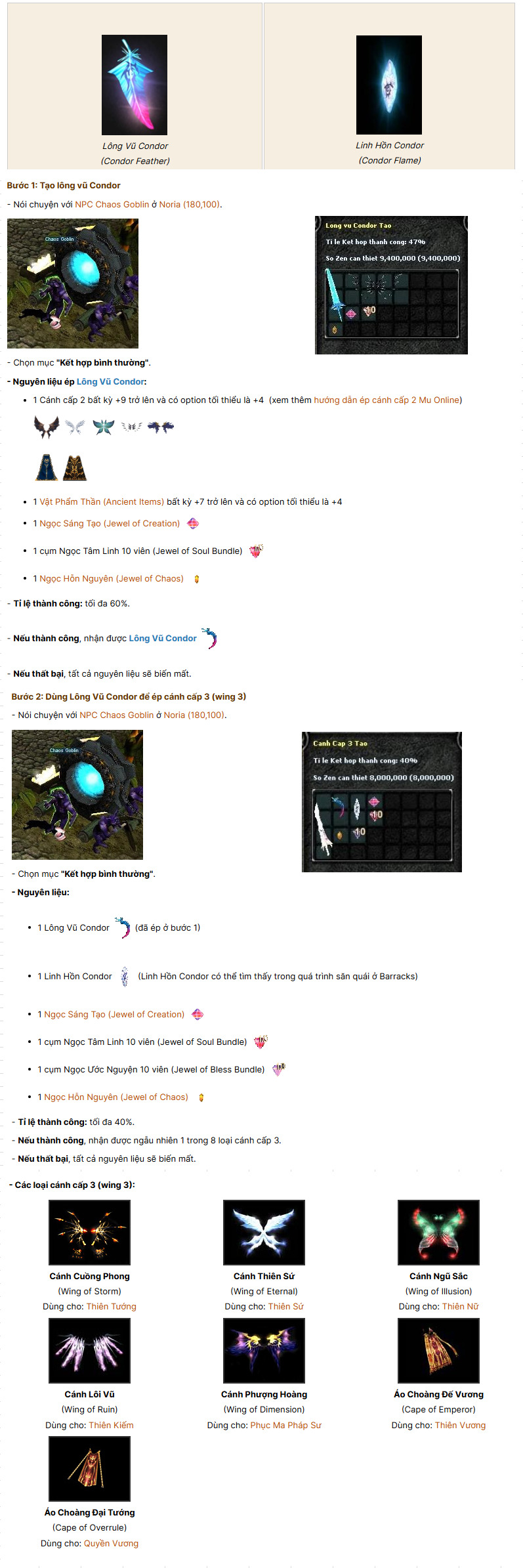 Hướng dẫn ép cánh cấp 1